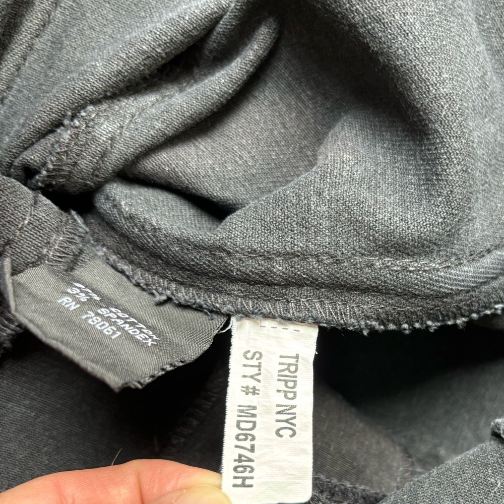Tripp NYC Black Halter Button-Front Bustier Top - Picture 10 of 11